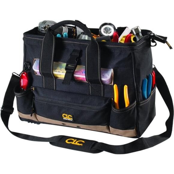 CLC Custom Leathercraft 1534 16 in. Tote Bag with Top Plastic Tray, 23 Pocket - Picture 2 of 5